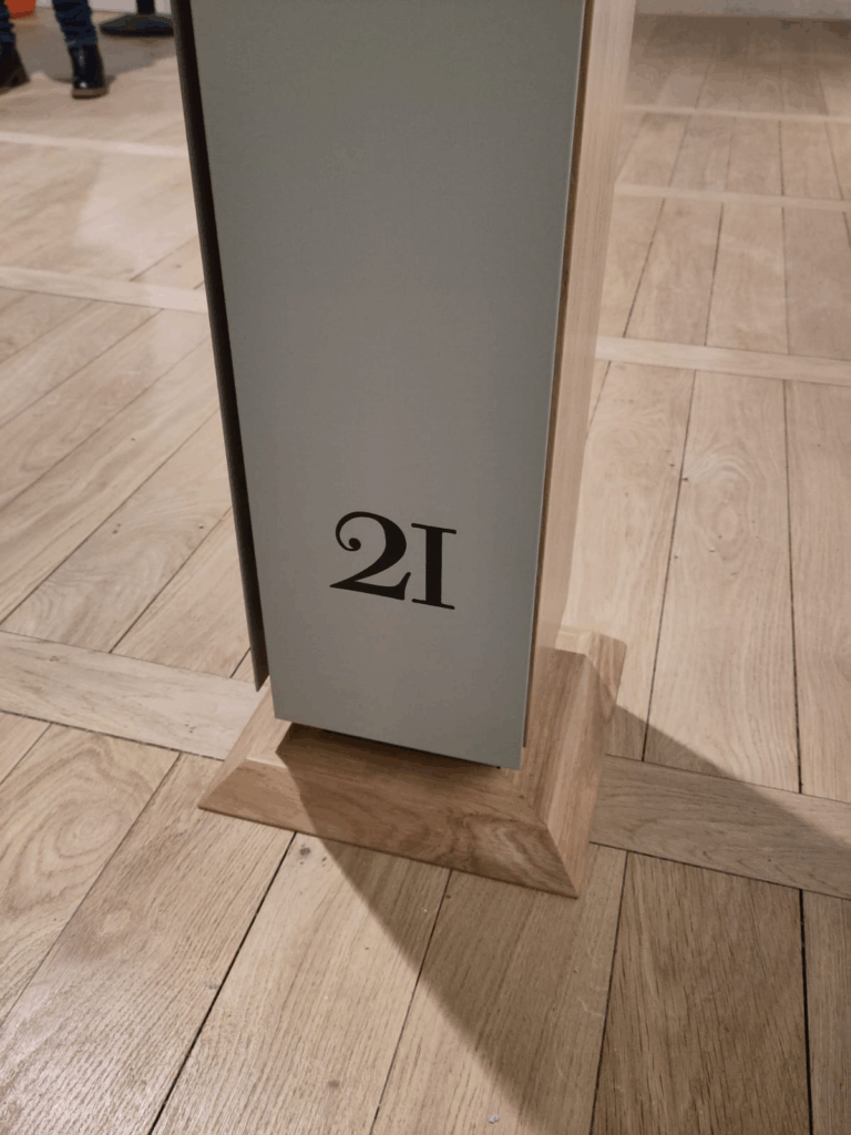 Mise en page de totem du musée